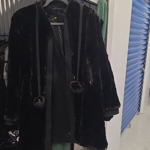 Luxurious Black Fur Coat